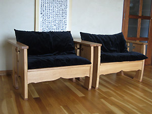 zazen sofas with cushons